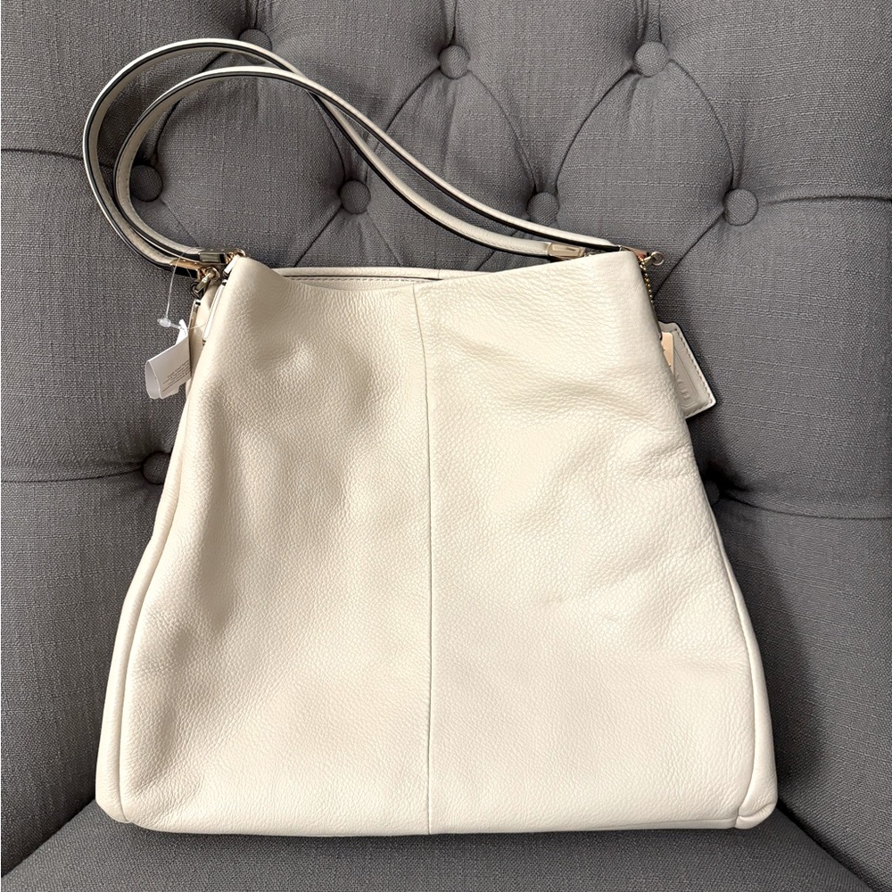COACH Phoebe Madison shoulder bag (NWT & authentic!), ivory/cream leather